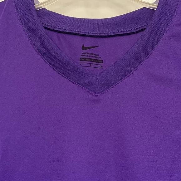 Nike Team Mens Practice Jersey Size Small No Team No Name Purple White Stripes - Picture 8 of 11